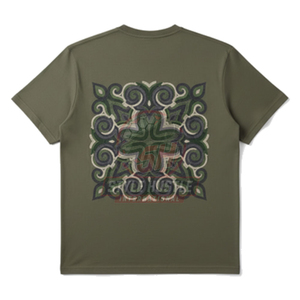 T-shirt tricoté décontracté pour homme 100 % coton, col rond, manches courtes, coupe classique, design uni, écologique, 240 grammes, personnalisable - Product Image 1