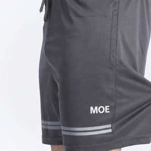 Shorts de sport décontractés pour hommes en polyester respirant avec cordon de serrage, logo personnalisé, bande réfléchissante, pour la gym et la course, vêtements de sport OEM en gros - Product Image 2