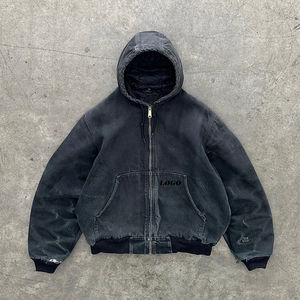 Chaqueta de Mezclilla con Capucha para Hombre, Estilo Moderno, Forrada, Disponible en Todos los Colores, Chaqueta de Mezclilla con Capucha y Parches para Hombre - Product Image 3