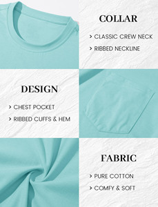 T-shirts pour hommes en mélange coton-soie de haute qualité, impression personnalisée en gros, t-shirts unis pour hommes, logo noir, jersey doux, motif uni - Product Image 5