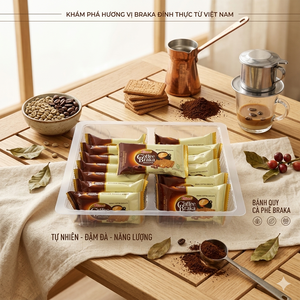 บิสกิตกาแฟ BRAKA 360 กรัม ขนมกรอบอร่อย รับผลิตแบบ OEM/ODM โรงงานเวียดนาม มีตัวอย่างสินค้าให้ทดลอง - Product Image 2