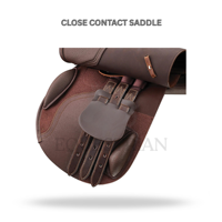 Selle de contact pour l'équitation, équipement équestre