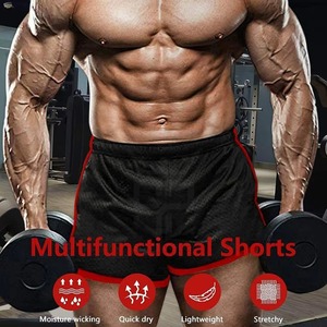 Pantalones cortos de nailon con logo personalizado para hombre, transpirables, de secado rápido, para deporte y correr, al por mayor. - Product Image 6