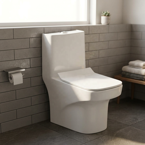 Luxury One Piece Ceramic Water Closet With Dual Flush System For Modern Middle East Hospitality Projects - Product Image 2