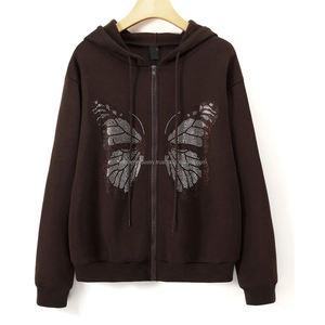 Sweatshirts élégants unisexes avec des pierres fantaisie Sweat à capuche d'hiver avec des pierres uniques - Product Image 6