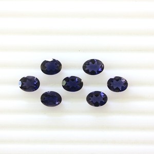 Iolita Azul Natural 6x8MM Corte Ovalado Piedra Preciosa Suelta Calibrada Cuentas de Iolita Facetadas para Fabricación de Joyas Precio al por Mayor Lote a Granel - Product Image 3