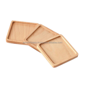 Posavasos decorativo de mesa posavasos en forma cuadrada fabricante accesorios de mesa posavasos de madera para taza de café - Product Image 6