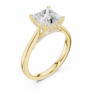 Bague en or plaqué avec diamant de laboratoire certifié IGI, bijoux fins élégants pour femmes, cadeau de bureau/carrière, anniversaire, tenue de mariée - Product Image 6