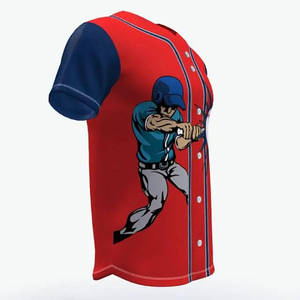 Maillot de baseball unisexe grande taille en polyester de haute qualité, à séchage rapide, respirant, antibactérien, avec design imprimé couleur personnalisé - Product Image 6