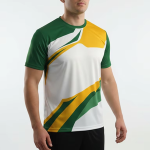 เสื้อยืดกีฬาผู้ชาย ออกแบบเองได้ แขนสั้น น้ำหนักเบา ระบายอากาศดี ชุดกีฬา - Product Image 1