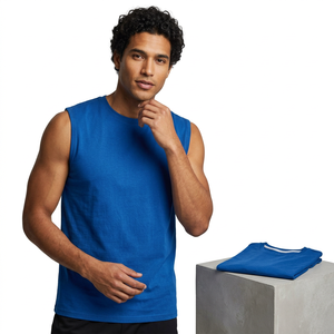 Débardeurs pour hommes 2024 en coton tricoté, séchage rapide, respirants, vêtements de fitness personnalisables, sous-vêtements pour la musculation - Product Image 6