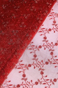 Tela de Encaje con Lentejuelas y Bordado Floral de Lujo, Material Textil Pesado para Vestidos de Novia, Material de Alta Costura - Product Image 5