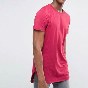 Camiseta de Manga Corta Gris para Hombre, Cuello Redondo, Corte Regular, Ribete en Contraste, Color Sólido, Informal, Tejido de Punto Jersey, Algodón - Product Image 3