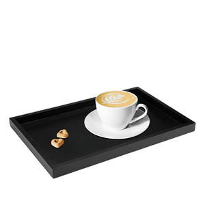 Elegant Solid Wood <b>Serving</b> <b>Tray</b> with Polished Floral Finish Commercial Grade for Refined Home and Hotel Presentation - Product Image 1