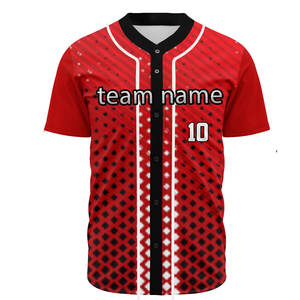 Maillot de softball/baseball personnalisé de haute qualité, imprimé par sublimation, avec logo brodé en twill, pour le softball. - Product Image 3