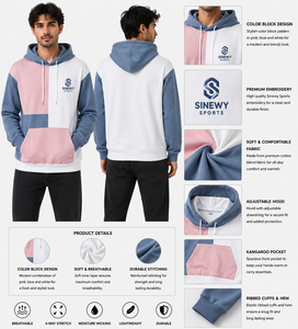 เสื้อฮู้ดซิปแบบสวมใส่ได้ทั้งชายและหญิง ทรงปกติ ปักโลโก้ ระบายอากาศได้ดี เป็นมิตรกับสิ่งแวดล้อม มีกระเป๋า เหมาะสำหรับฤดูหนาว - Product Image 1