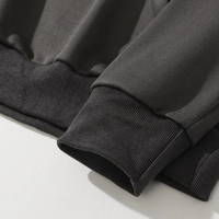 Sudadera con Capucha de Invierno Personalizada para Hombre, Mezcla de Poliéster/Algodón, Diseño Bordado con Pedrería, Estilo Urbano, Logotipo Personalizado en Color