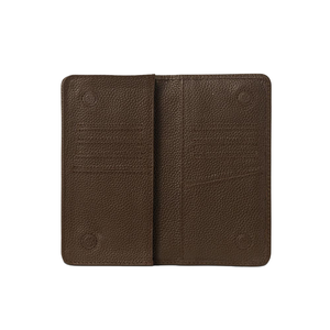 Best-Selling Genuine Leather <b>Long</b> <b>Wallet</b> Fold Closure Minimalist Style RFID Card Holder Unisex Black From Bangladesh - Product Image 4