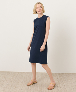 100% Cotton Breathable Daily Wear <b>Loose</b> Fit Muscle Tee <b>Dress</b> Women Sleeveless Crew Neck Tee <b>Dress</b> Women Knee-Length <b>Dress</b> - Product Image 3