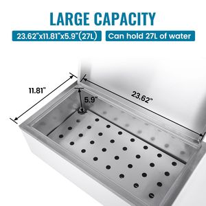 Bain-marie thermostaté numérique de laboratoire 27L 1500W avec protection contre la surchauffe - Product Image 2