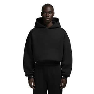 เสื้อฮู้ดดี้ผ้าเฟรนช์เทอร์รี่แบบสั่งทำพิเศษ น้ำหนัก 450 กรัม ผ้าฝ้าย 100% ทรงบ็อกซี่ ไหล่ตก ทรงโอเวอร์ไซส์ สำหรับผู้ชาย - Product Image 1