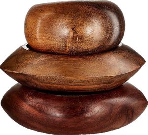 Anneau de serviette en bois vintage offrant un look intemporel pour une ambiance de repas classique avec une structure robuste pour une utilisation durable - Product Image 3