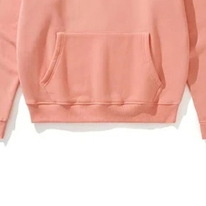 Sudadera con Capucha para Hombre, Color Rosa Coral, Estilo Holgado, Felpa de Algodón, con Bolsillo Canguro y Cordón Ajustable - Product Image 4