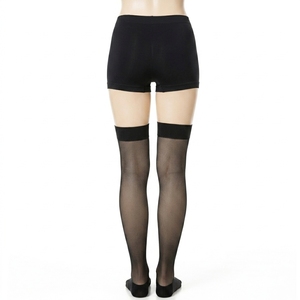 Collants noirs sans couture en maille pour femmes, effet bas de cuisse, avec short intégré, pour pickleball, tennis et sports - Product Image 2