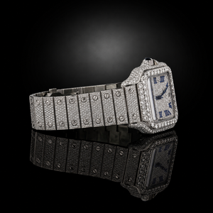 Montre mécanique automatique en moissanite OEM ODM très vendue, pour homme, chiffres romains, montres de luxe pour lui - Product Image 4