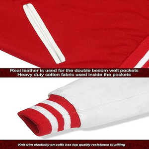 Jacket Polyester Long Sleeve Varsity Jackets Sportswear Factory Price Cheap Baseball Jacket For <b>Men</b> - Product Image 6