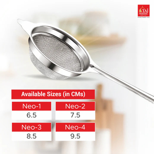 BEST PRICE FOOD GRADE SS ACCORD NEO DOUBLE MESH TEA AND COFFEE <b>STRAINER</b> KITCHEN <b>COLANDER</b> SET - Product Image 4