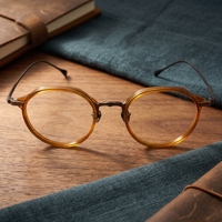 Lunettes Photochromiques Anti-Lumière Bleue UV420 Monture Ronde Complète en Plastique Légères Tendance Prêtes à la Prescription Logo Personnalisé