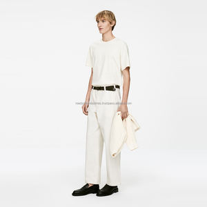 Venta al por mayor de camisetas casuales de verano para hombres 100% algodón con mangas raglán versátiles y cuello redondo - Product Image 2