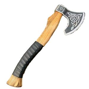 Thewizcrafts LOWDOWN Couteau Tomahawk Industriel Pliable Multi-Usages Portable avec Manche en Bois et Lame en Acier à Haute Teneur en Carbone de 106 mm pour la Coupe - Product Image 3