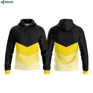 เสื้อฮู้ดผู้ชายสีดำ ขาว เขียว ลายบล็อกสี  ผ้าฟลีซ  ทรงปกติ สวมใส่สบาย  สำหรับฤดูใบไม้ร่วง  รับผลิตแบบ OEM - Product Image 2