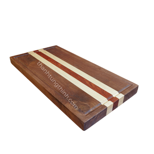 Planche à découper en bois, design minimaliste, finition mate, bois de teck durable, indispensable pour la cuisine - Product Image 3