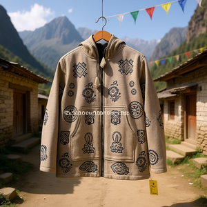 เสื้อแจ็คเก็ตสไตล์เนปาล ผ้าฝ้าย 100% สวมใส่สบายและมีสไตล์ - Product Image 3