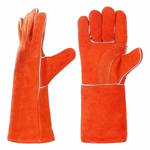 Vente flash - Gants de soudage en cuir de vachette renforcé, sécurité industrielle, résistants à la chaleur, ignifuges, 7 oz, 40 cm - Product Image 1