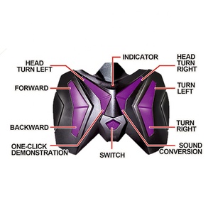 Dilophosaurus One Click <span class=keywords><strong>Demo</strong></span> Rotación Modelo de simulación Dino Radio Control Dinosaurio Control remoto Juguetes de dragón de doble espina - Product Image 4