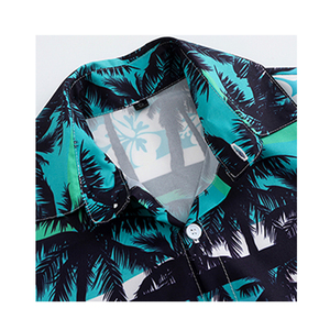 Camisa Guayabera Cubana Casual de Manga Corta para Hombre con Botones, Diseño de Logotipo Personalizado, Impresión por Sublimación, Ideal para Bodas en la Playa - Product Image 3