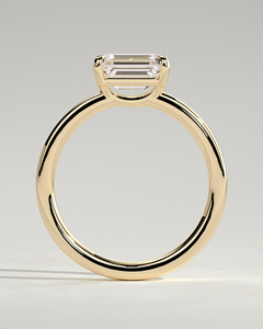 แหวนเพชรเม็ดเดี่ยวทรงเหลี่ยมมรกต 2 กะรัต E-VVS2 ทองคำแท้ 14K ฝังแบบ 4 กรงเล็บ เพชรเพาะเลี้ยงคุณภาพสูง สินค้าใหม่ปี 2026 แหวนหมั้น - Product Image 4