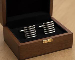 Boutons de manchette pour hommes en gros |   Boutons de manchette en métal personnalisés pour mariage, affaires et tenues formelles, bijoux de mariage en gros - Product Image 5