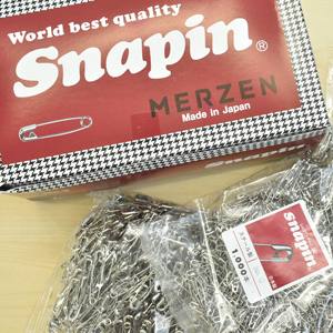 Épingle de sécurité à bas prix de haute qualité Snapin AC113 taille 38mm acier nickelé, bord tranchant utilisé pour les vêtements fabriqués au japon - Product Image 5