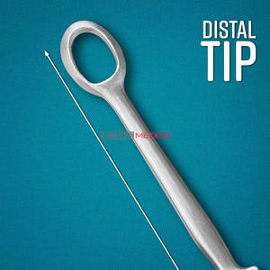 Curetas de oído de piel de zorro de calidad premium, bucles quirúrgicos de acero inoxidable, instrumento manual de ORL, certificado CE, para eliminación segura de cera de oído - Product Image 5