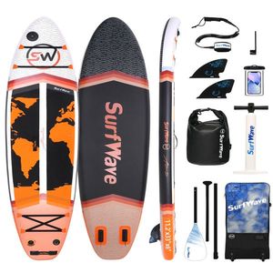 Tavola da Stand Up Paddle Gonfiabile 11FT X34"x6" con Accessori, Materiale Drop Stitch per Touring e Sport Acquatici - Product Image 2