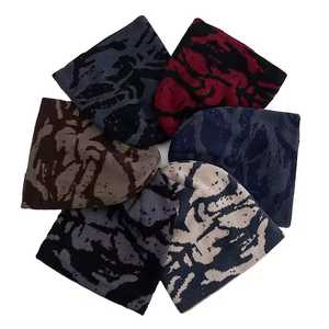Custom Unisex Camouflage Beanie Hat <b>Winter</b> <b>Cap</b> 56-58CM Acrylic Material Casual Style Outdoor Use - Product Image 3