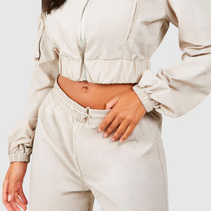 Custom Womens Fashion Cargo Set Multi Pocket Utility Jacket And <b>Trousers</b> Casual Streetwear Two Piece Outfit OEM Supplier - Product Image 3
