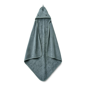 Serviette de bain poncho en molleton 100% coton avec logo personnalisé Gary, douce, à capuche, pour nouveau-nés et enfants, excellente absorption d'eau - Product Image 1