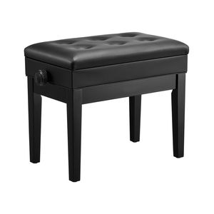22\" X 13\" X 19.3\" Piano Bench Keyboard Piano Chair Adjustable Height Padded <b>Cushion</b> <b>Storage</b> Compartment Iron Material MOQ 1pc - Product Image 1