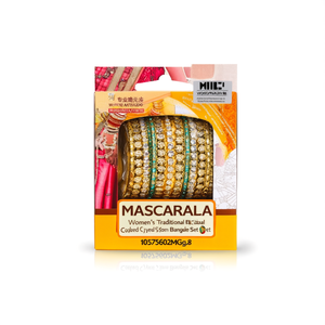 Women's Traditional Bridal Ethnic Fashion Gold Plated Crystal Stone <b>Bangles</b> <b>Set</b> 10575602MG_2.8 - Product Image 2